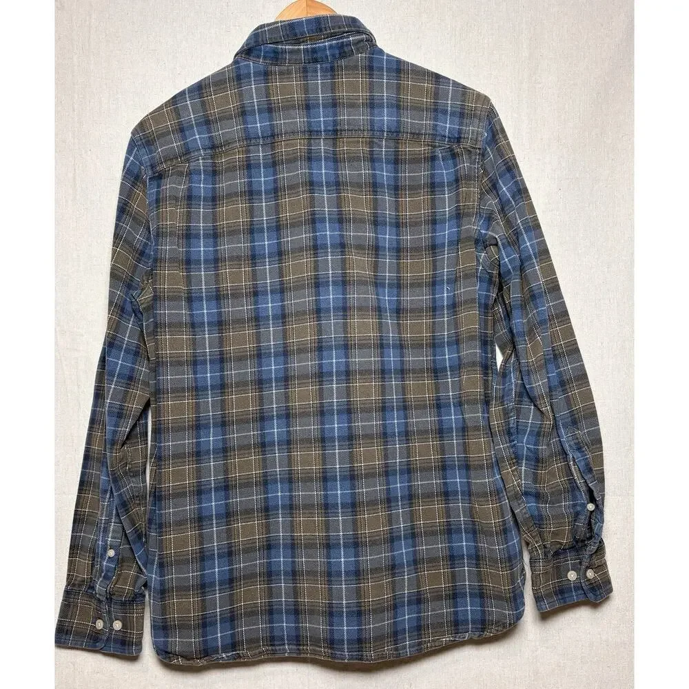 The North Face Shirt‎ Mens Medium Blue Plaid Arroyo Hiking Outdoor Flannel M